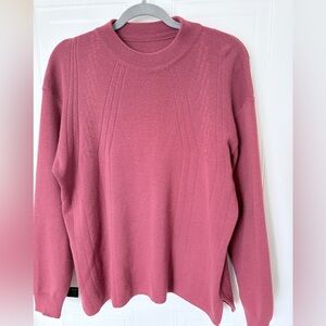 Women's Pink Merino Wool Sweater